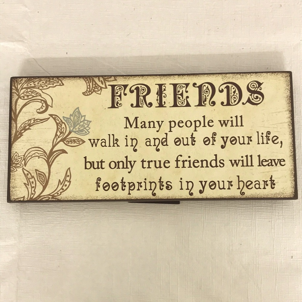 Friends Art Decoration Hang it or Stand Alone